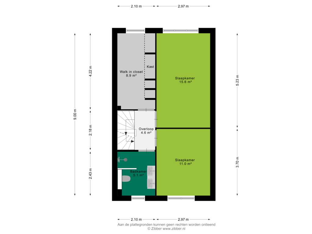 Bekijk plattegrond van Eerste verdieping van Schijndelstraat 26