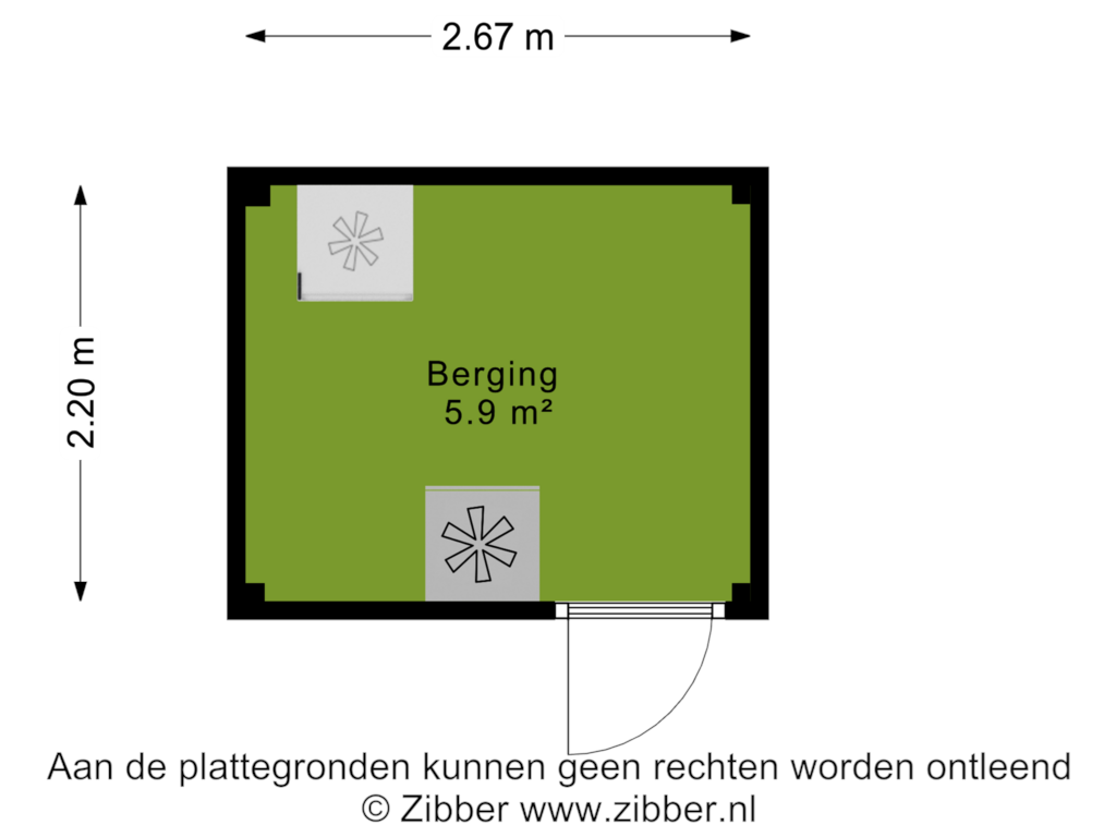 Bekijk plattegrond van Berging van Schijndelstraat 26