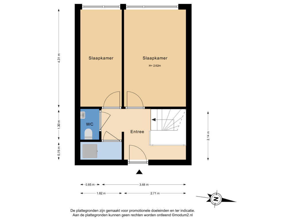 Bekijk plattegrond van 3e Verdieping van Foulkeslaan 108