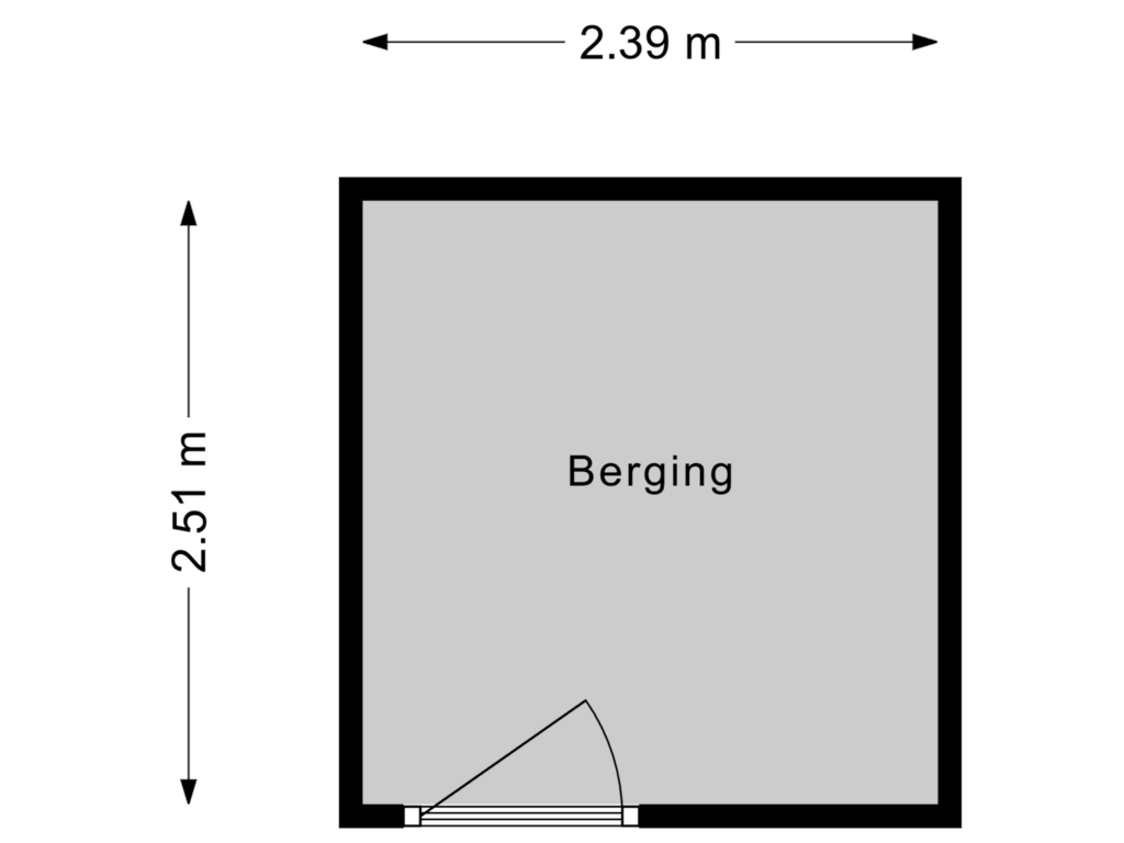 Bekijk plattegrond van Berging van Joke Smitkade 153