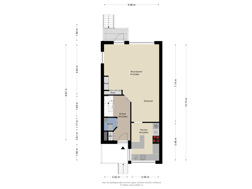 Bekijk plattegrond van Begane grond van Schubertdreef 51