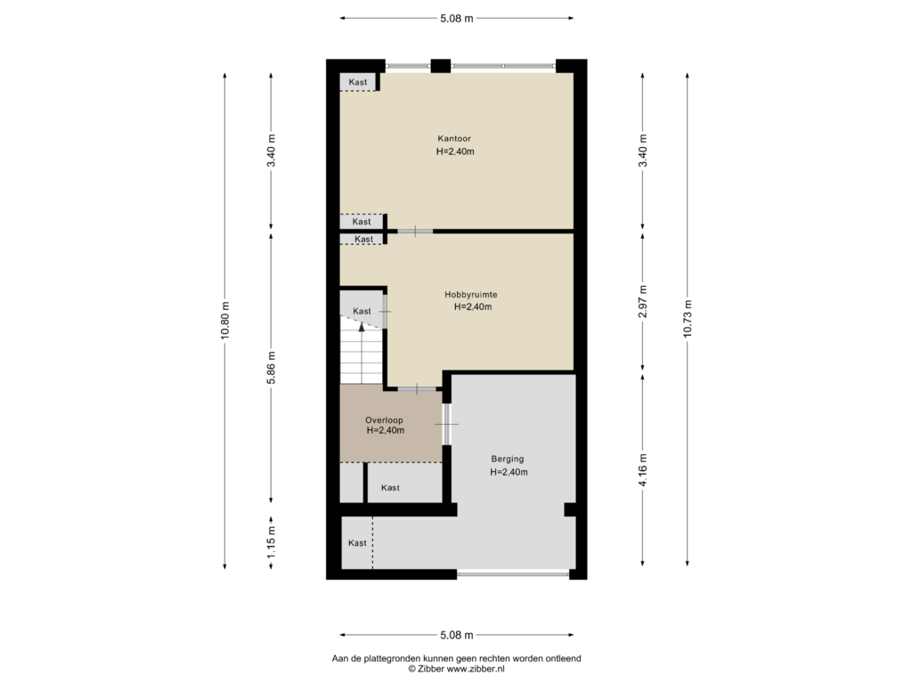 Bekijk plattegrond van Souterrain van Schubertdreef 51