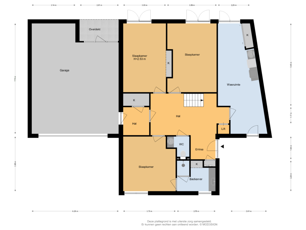 Bekijk plattegrond van Begane Grond van Kudelstaartseweg 238