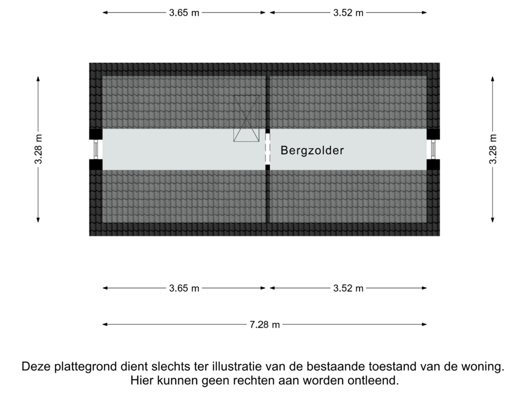 Bekijk plattegrond van Zolder van Sint Rosastraat 16