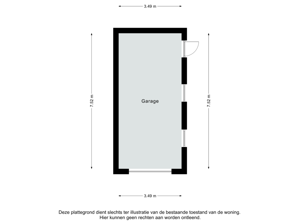 Bekijk plattegrond van Garage van Sint Rosastraat 16