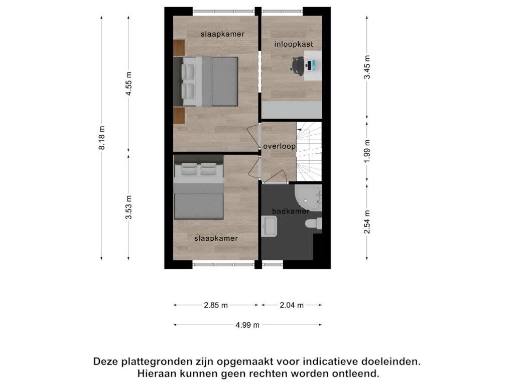 Bekijk plattegrond van 1e verdieping van Teresastraat 20