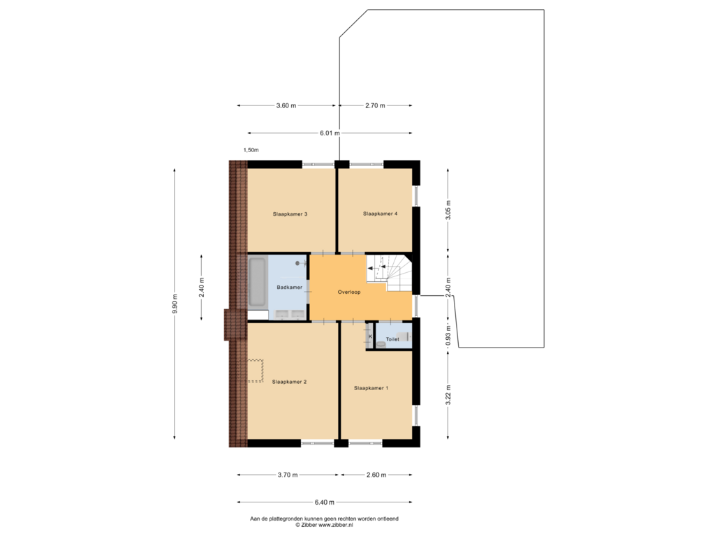 Bekijk plattegrond van Eerste verdieping van Scheldestraat 4-A