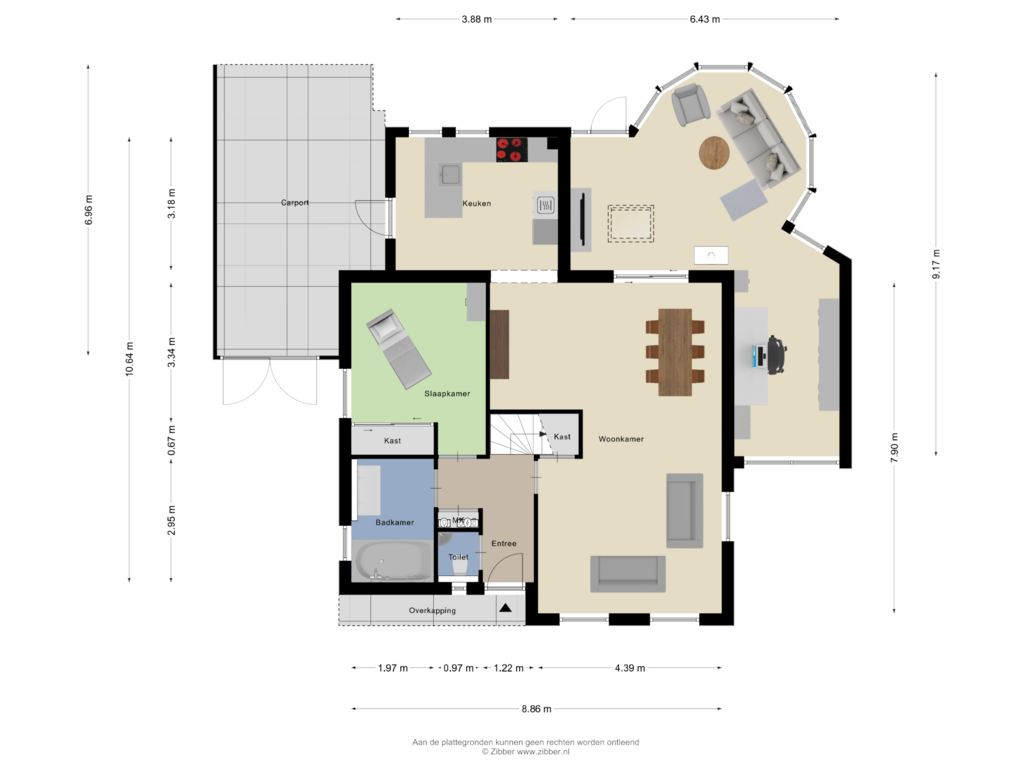 Bekijk plattegrond van Begane Grond van Koopmanskamp 1