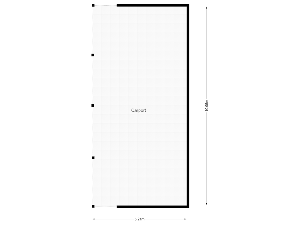 Bekijk plattegrond van Carport van Houtdijk 14