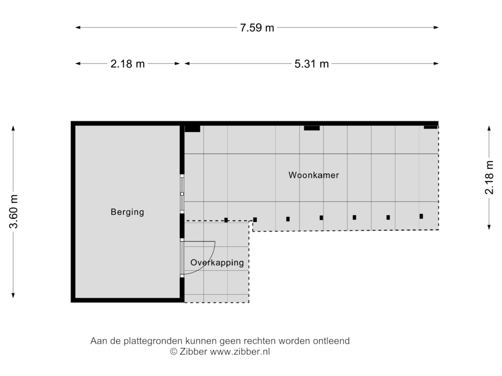 Bekijk plattegrond van Berging van Koopmanskamp 1