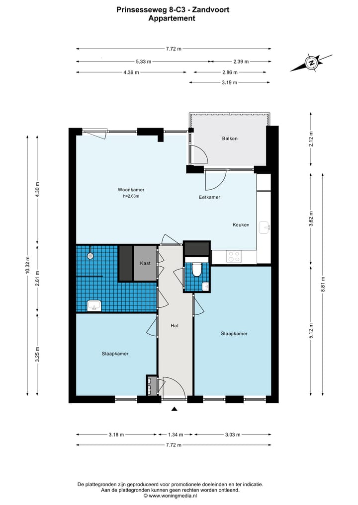 Foto 31 van Prinsesseweg 8-C3
