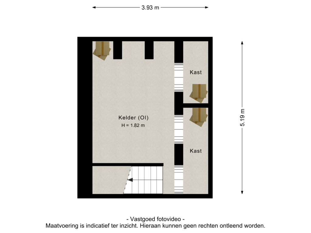 Bekijk plattegrond van Kelder van Hoogeinde 3