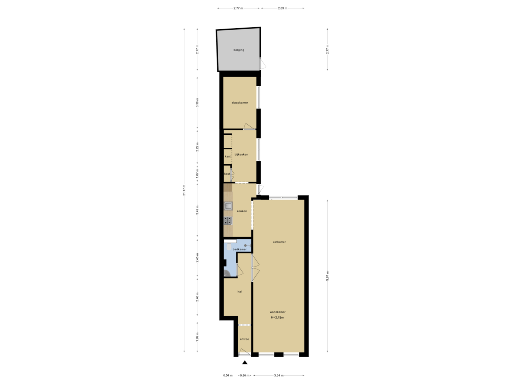 Bekijk plattegrond van Begane Grond van Cartesiusstraat 192