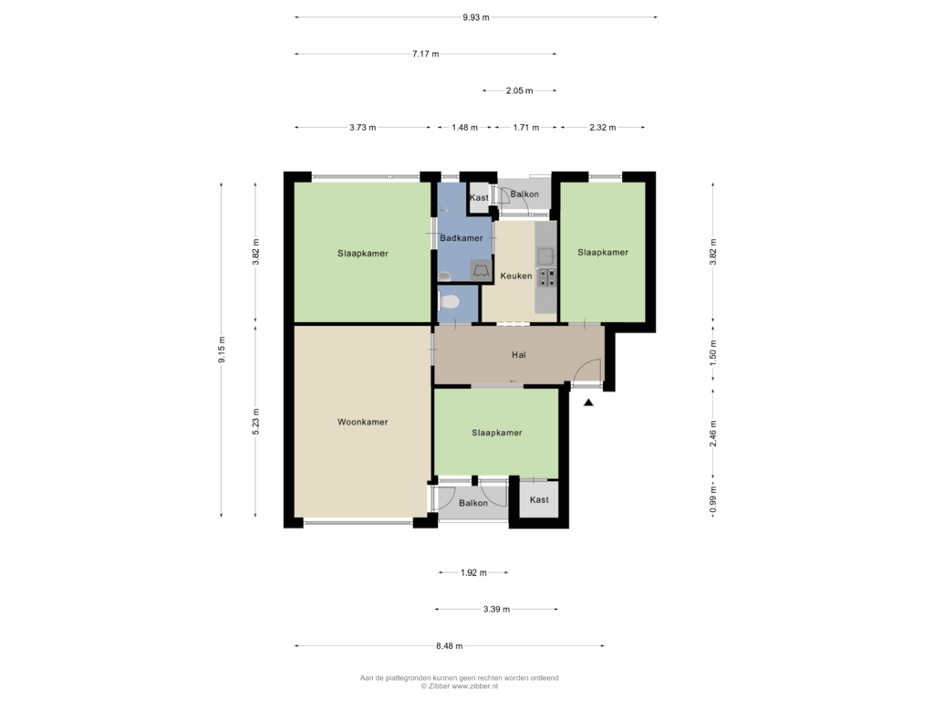 Bekijk plattegrond van Appartement van Graaf Adolfstraat 27