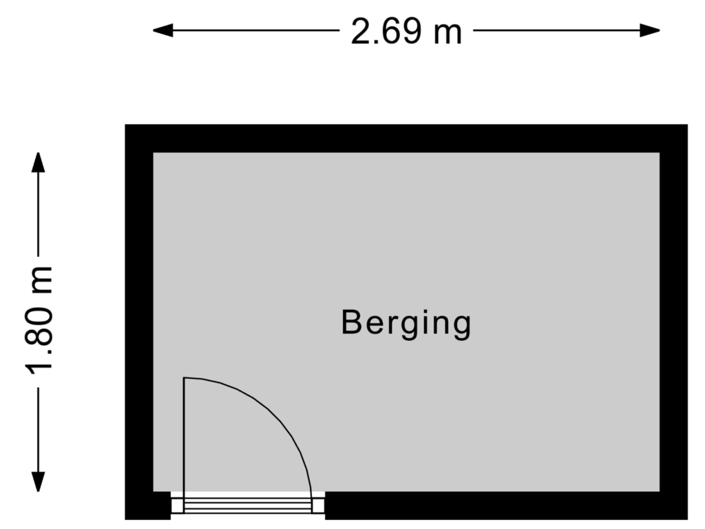 View floorplan of Berging of Dorser 40