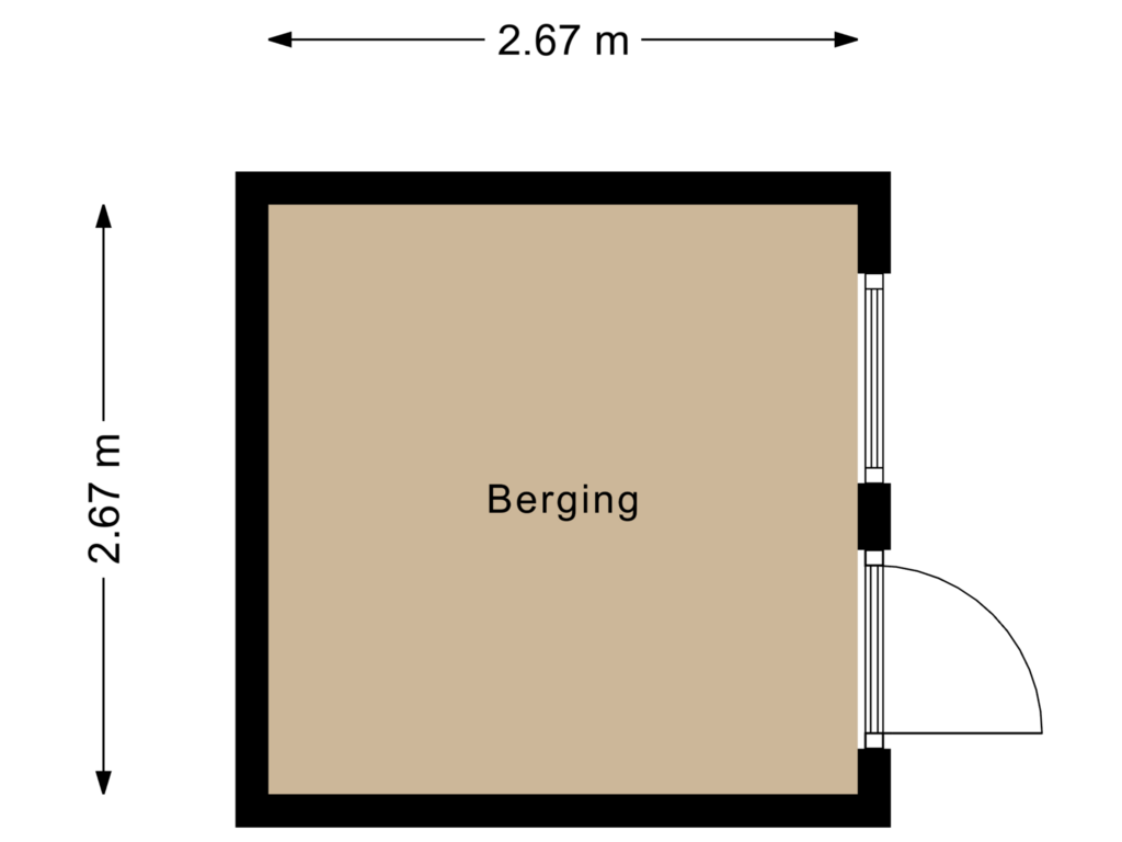 Bekijk plattegrond van Berging van Marsdijk 3-004