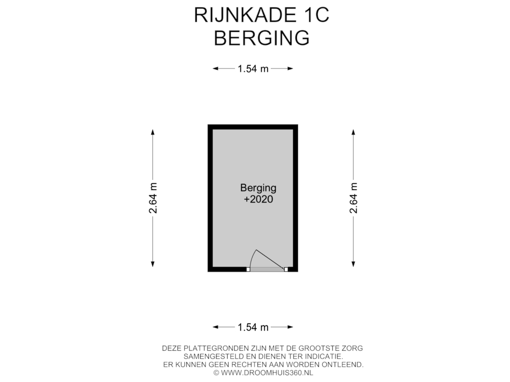 Bekijk plattegrond van Berging van Rijnkade 1-C