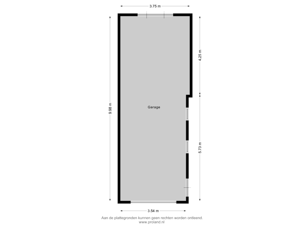 Bekijk plattegrond van Garage van Kallenkoterallee 145