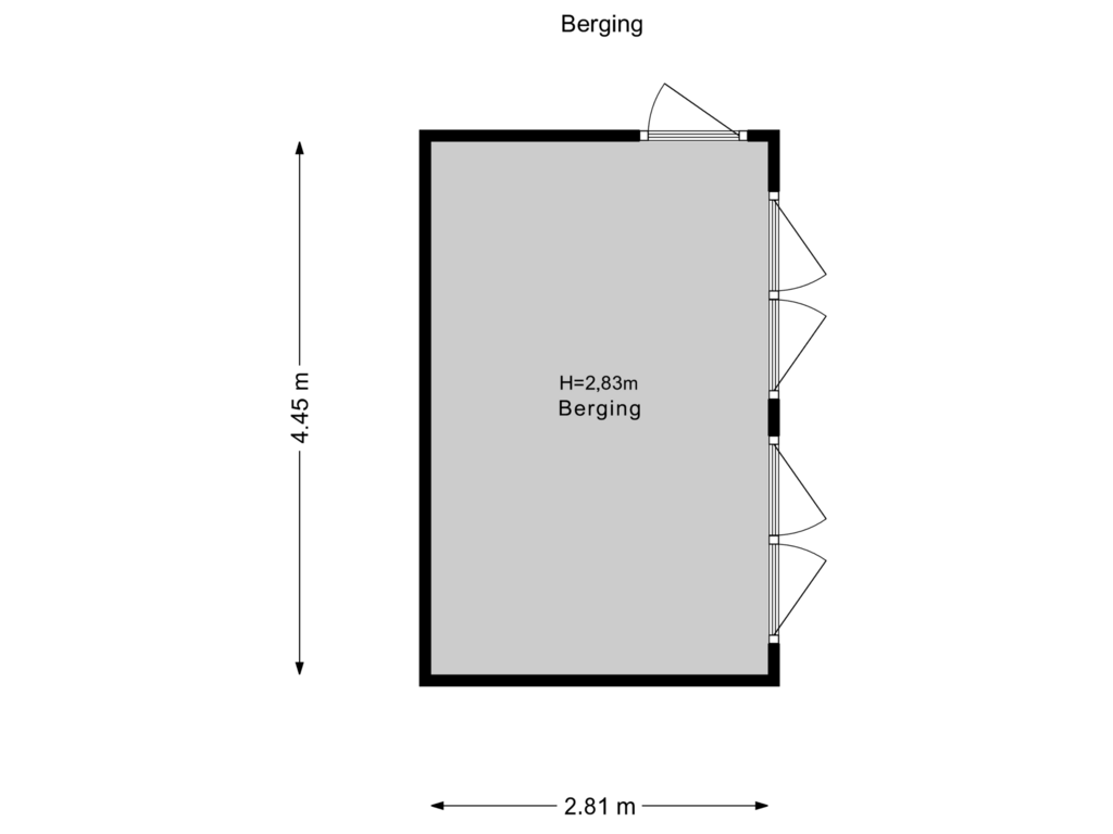 Bekijk plattegrond van Berging van Graaf Arnulfpad 4