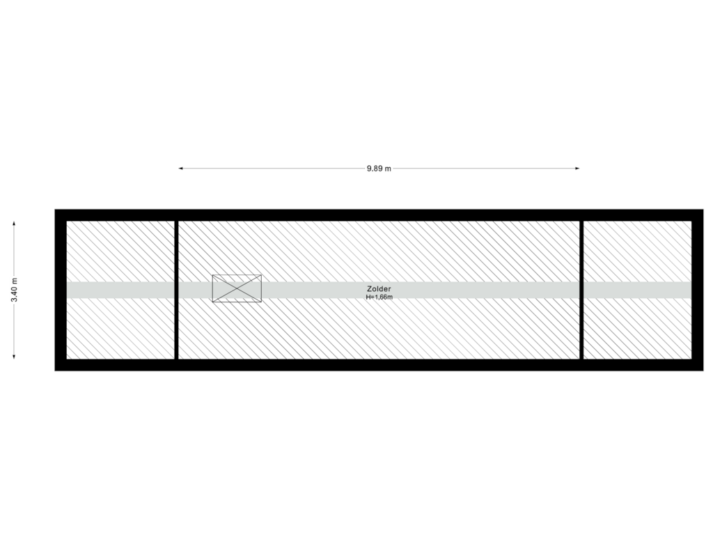 View floorplan of 2e Verdieping of Marie Curielaan 13