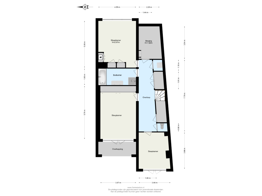 Bekijk plattegrond van Souterrain van Schiedamsesingel 161-A