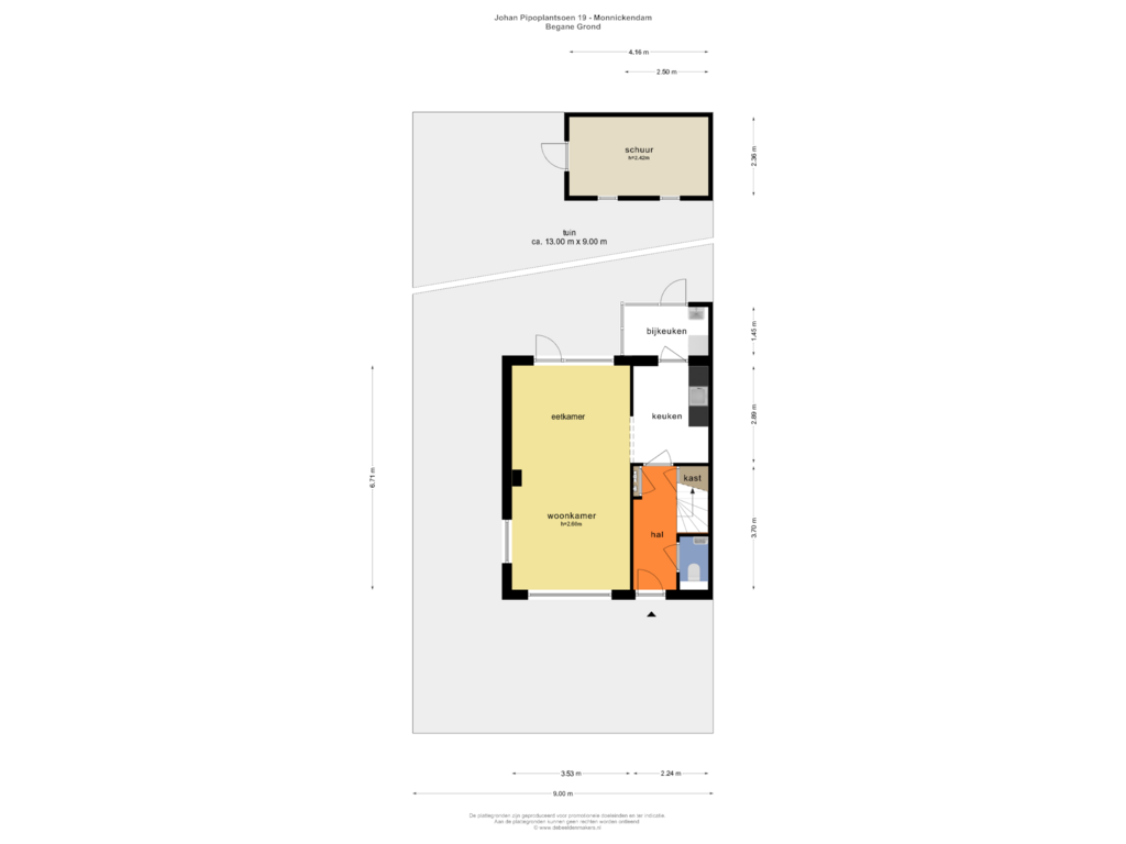 Bekijk plattegrond van BEGANE GROND van Johan Pipoplantsoen 19