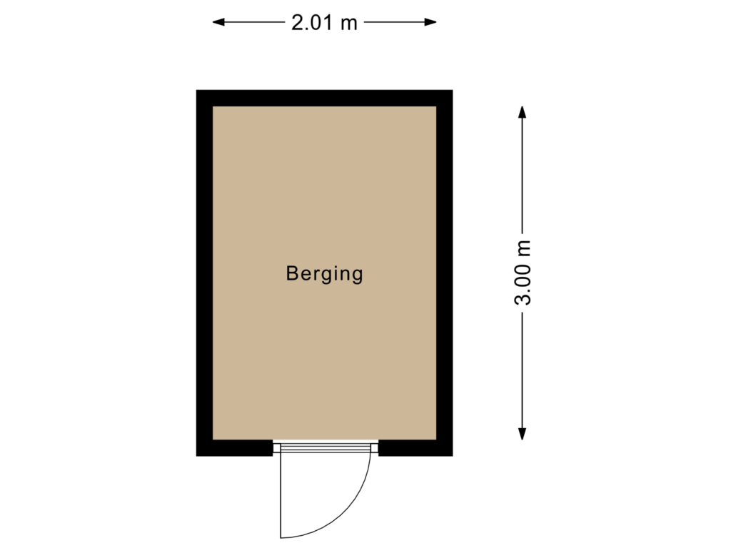 Bekijk plattegrond van Berging van Marsdijk 3-011