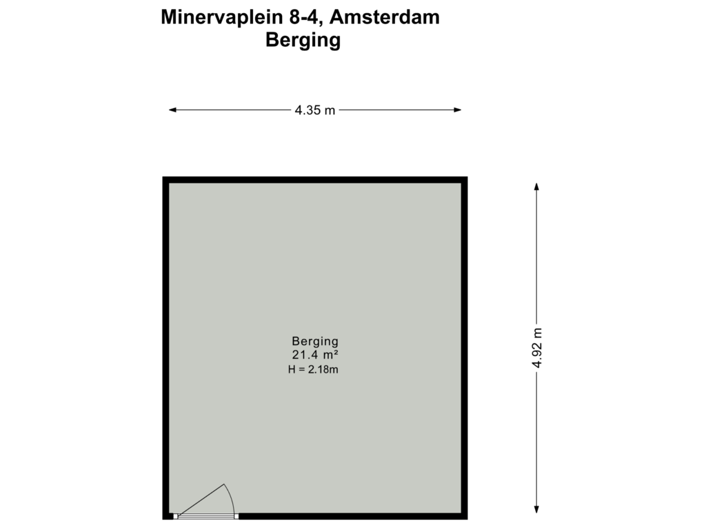 Bekijk plattegrond van Berging van Minervaplein 8-4