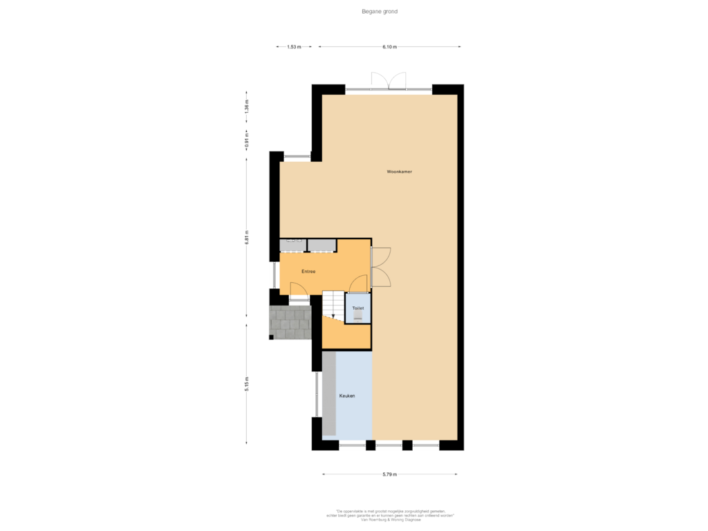 Bekijk plattegrond van Begane grond van Kanaaldijk (Bouwnr. 85L)