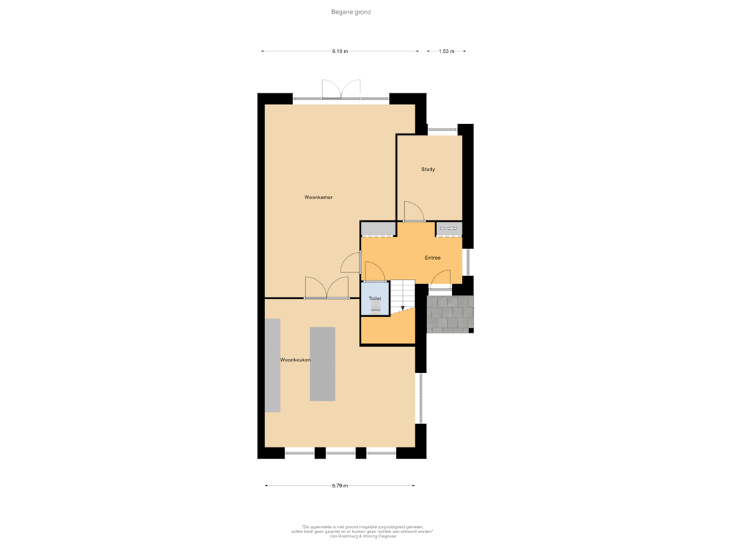 Bekijk plattegrond van Begane grond van Kanaaldijk (Bouwnr. 85R)