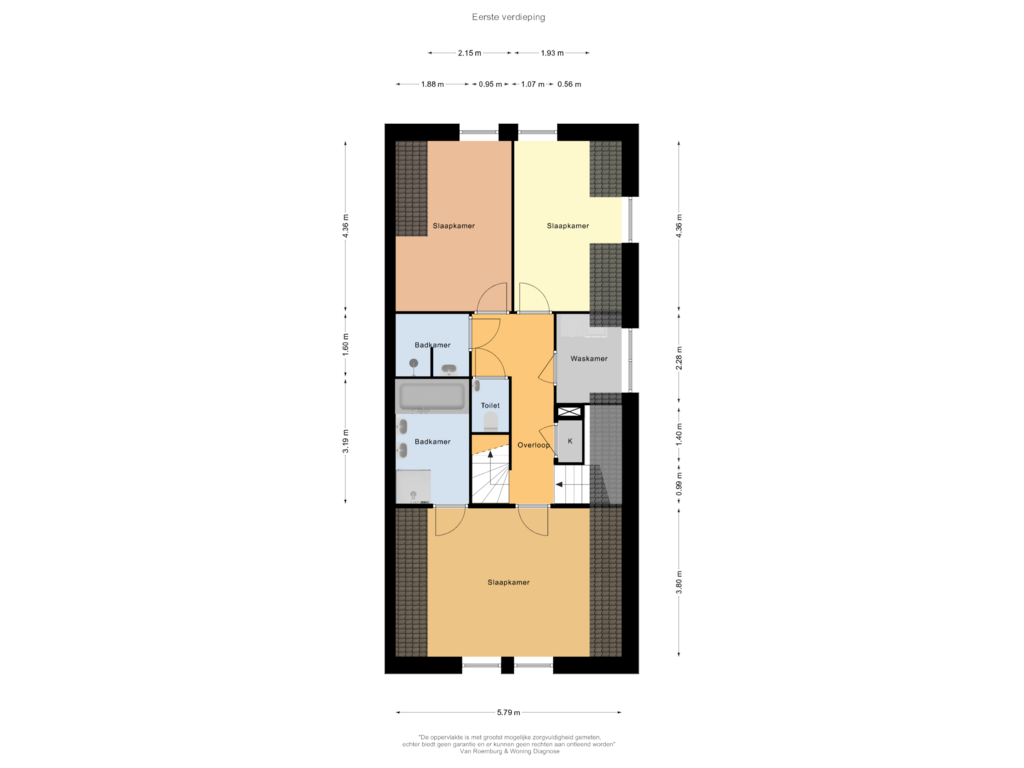 Bekijk plattegrond van Eerste verdieping van Kanaaldijk (Bouwnr. 85R)