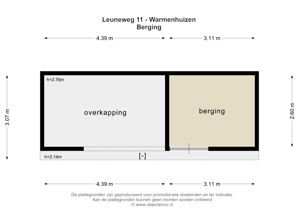 Bekijk plattegrond van BERGING van Leuneweg 11