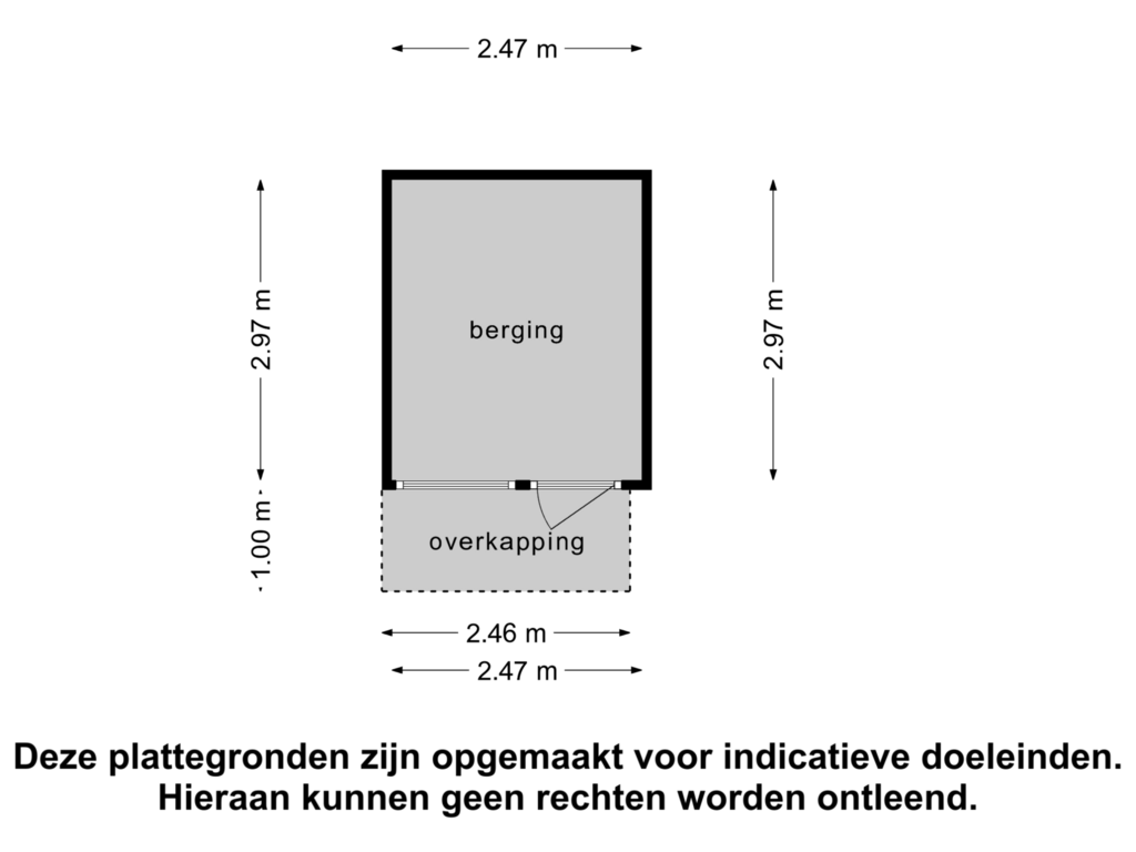 Bekijk plattegrond van Berging van de Ruyterlaan 28