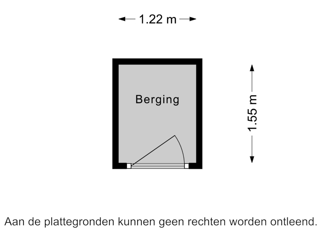 Bekijk plattegrond van Berging van Raadhuisstraat 4