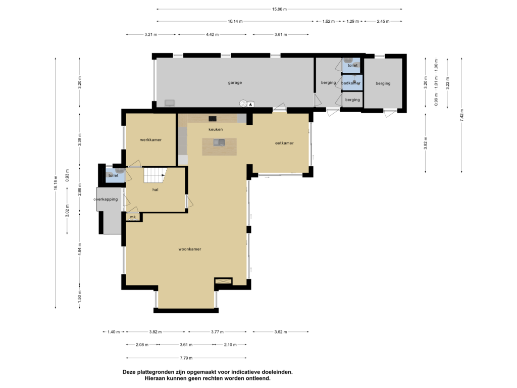 View floorplan of Begane grond of Boterbloem 21