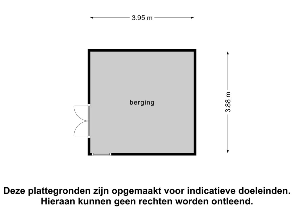 View floorplan of Berging of Boterbloem 21