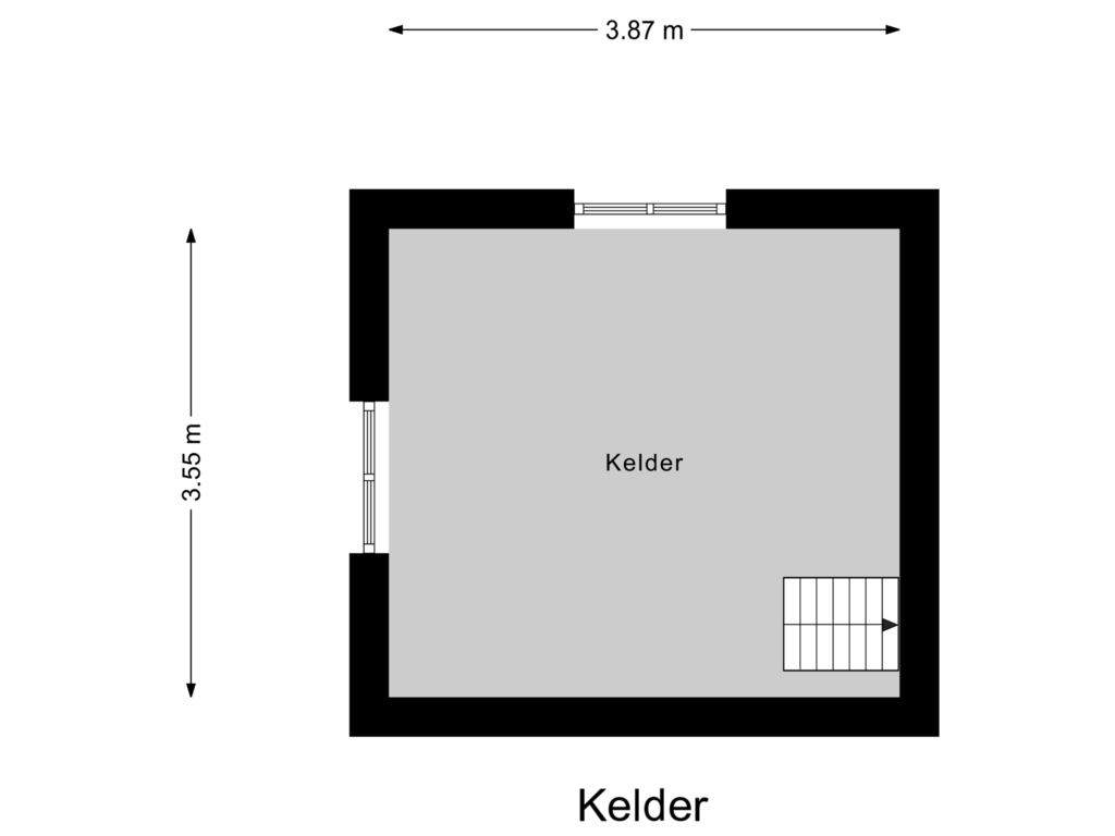 Bekijk plattegrond van Kelder van Zijldijk 10