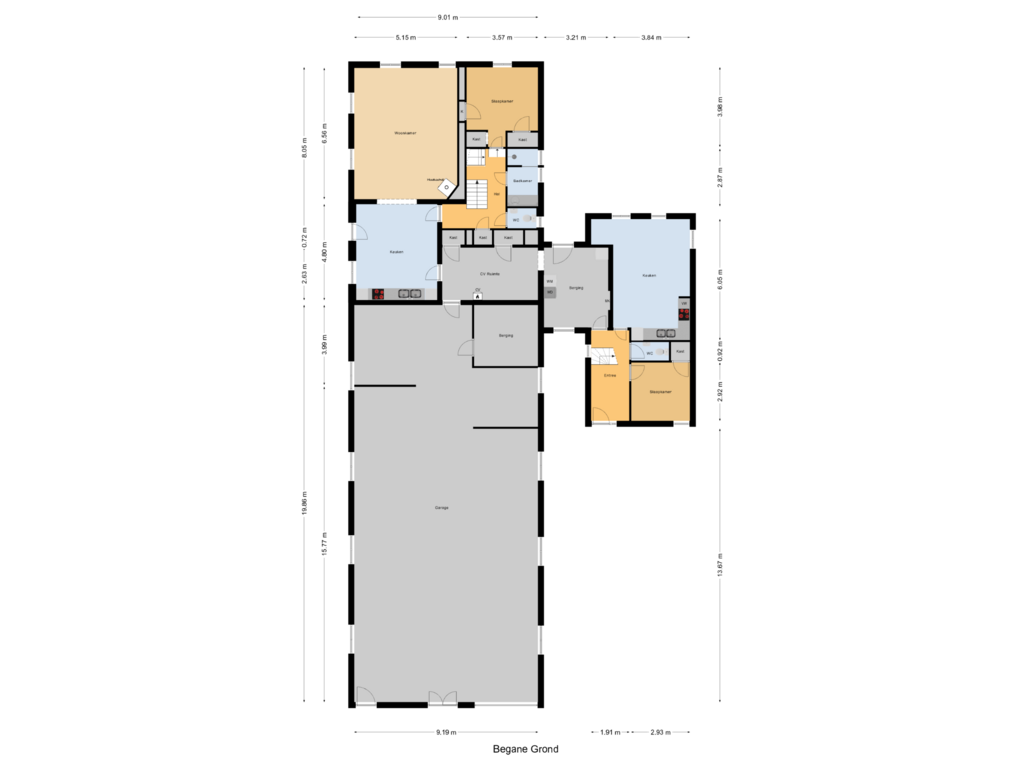 Bekijk plattegrond van Begane Grond van Zijldijk 10