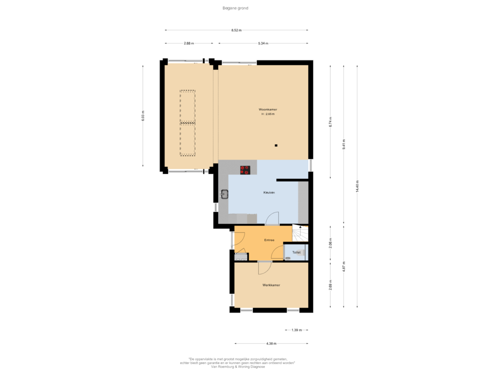 Bekijk plattegrond van Begane grond van Edward Wrightstraat 21