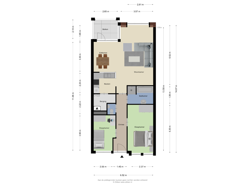 Bekijk plattegrond van Appartement van Hoofdstraat 3-J