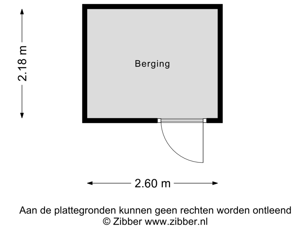 Bekijk plattegrond van Berging van Hoofdstraat 3-J