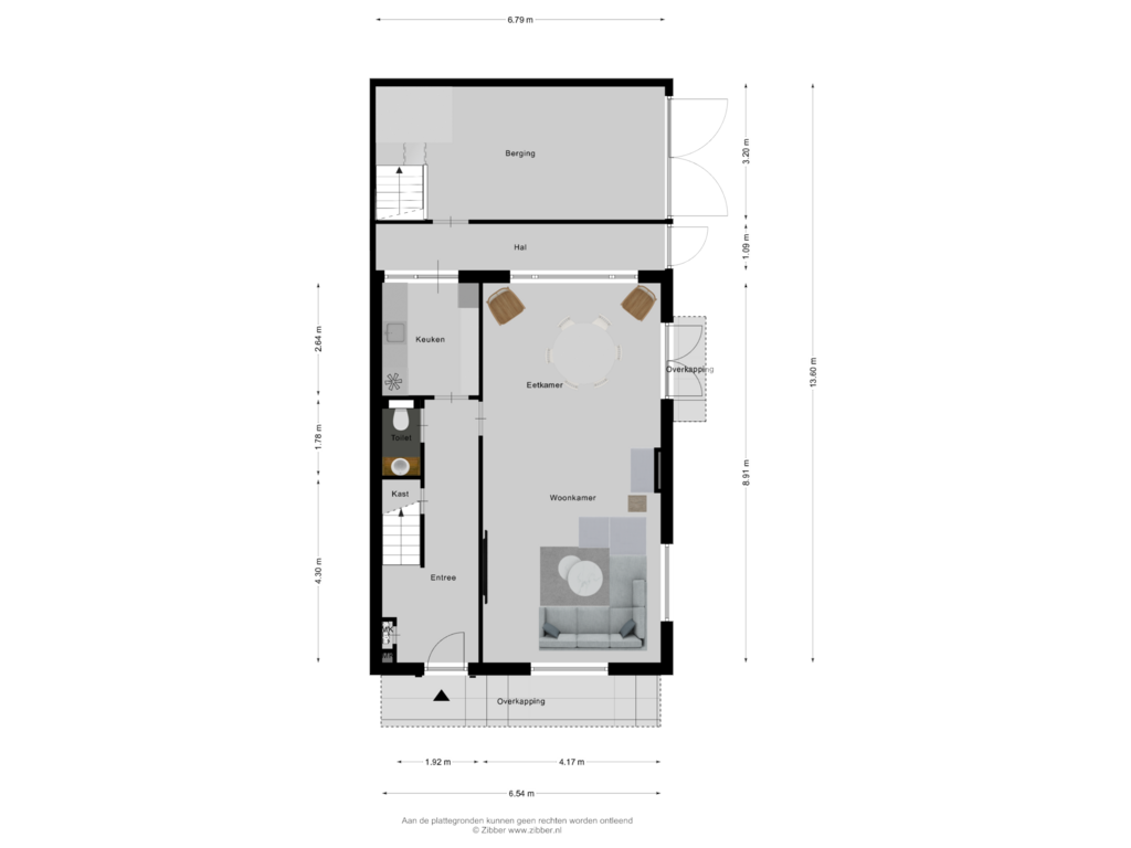 Bekijk plattegrond van Begane grond van Thorbeckestraat 5