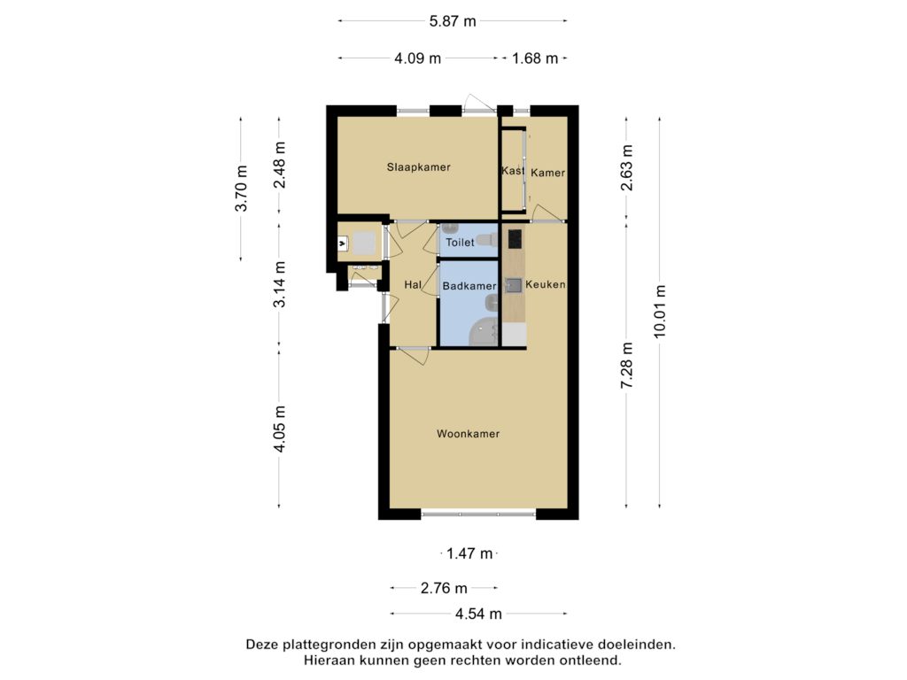 Bekijk plattegrond van appartement van Sint Jorisstraat 3