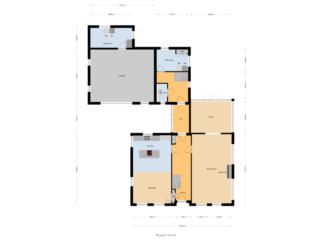 Bekijk plattegrond van Begane Grond van Westerblokker 40