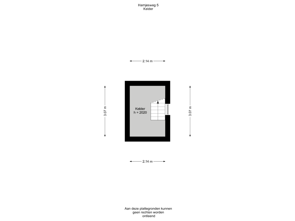 Bekijk plattegrond van Kelder van Harnjesweg 5