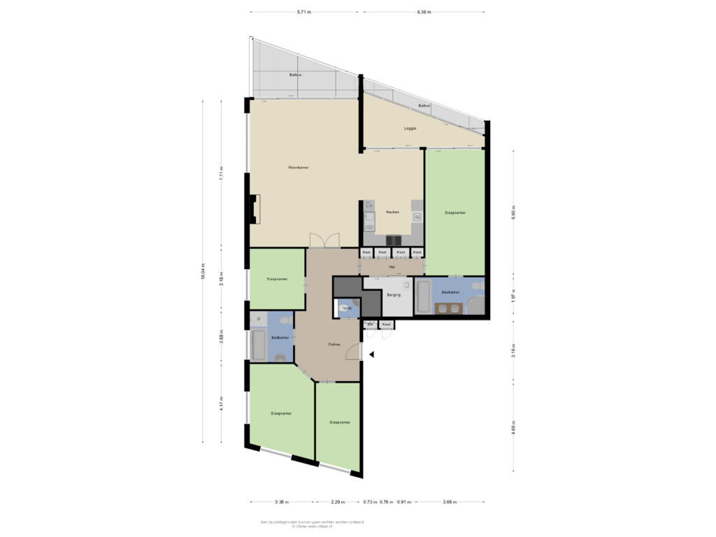 Bekijk plattegrond van Appartement van Boulevard 1945 355-132