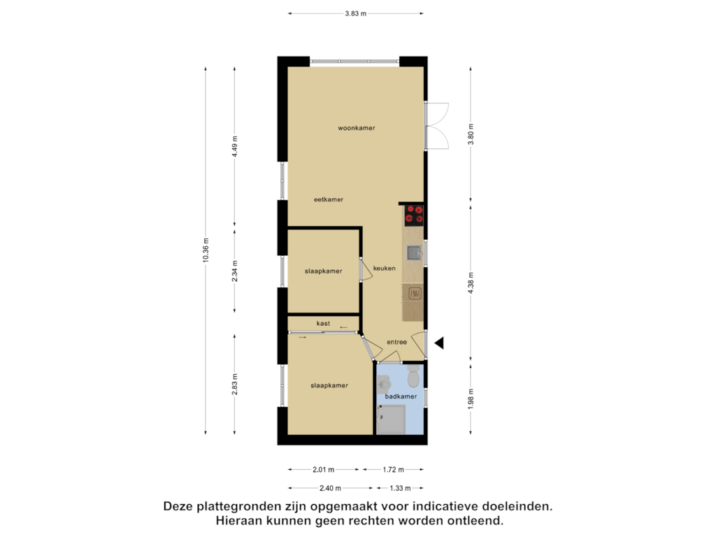 Bekijk plattegrond van Begane Grond van Schoneveld 1-E67