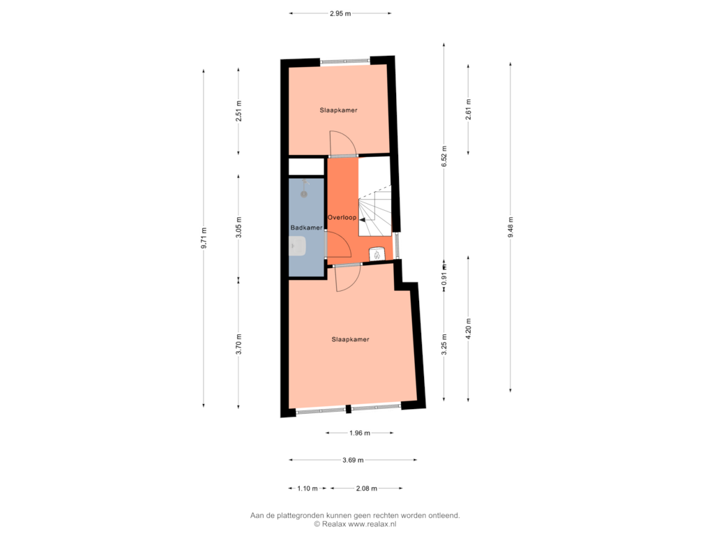 Bekijk plattegrond van Verdieping 1 van Korevaarstraat 26