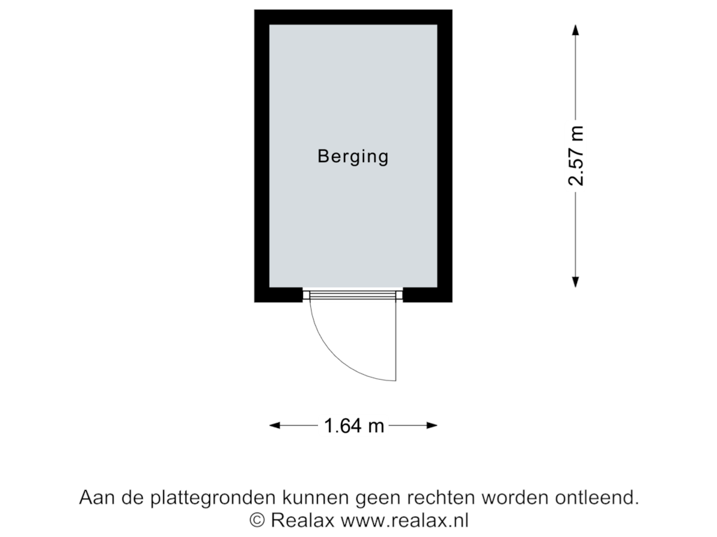 Bekijk plattegrond van Berging van Korevaarstraat 26