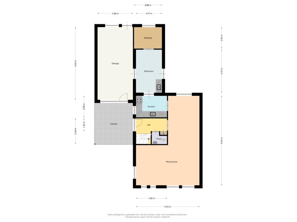 View floorplan of Begane Grond of Spinner 19